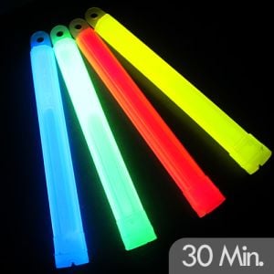 High Intensity 6 Inch Glow Sticks with 30 Minute Glow