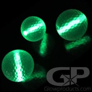Glowing Golf Balls - 3 Ball Practice Pack