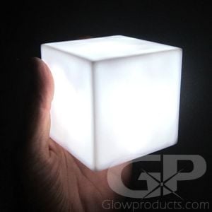 Light Up Glow Cube with White LED Lights