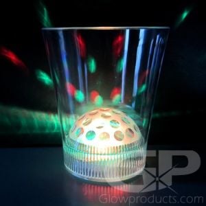 Disco Light Show Glowing Drink Glass
