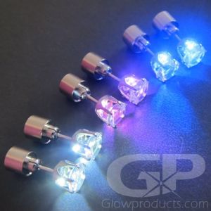 Glowing Earrings with LED Lights