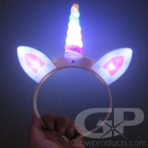 LED Light Up Unicorn Horn Headband