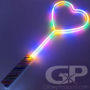 Glowing LED Heart Wands GP2