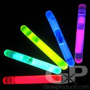 Fun Central - 50 Pack - 1.5 Inch Mini Glow Sticks, in Bulk, Assorted Colors