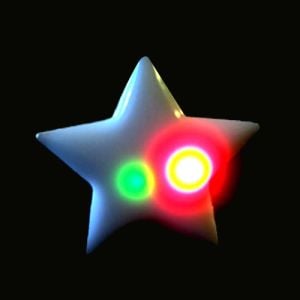 Color Changing Star Body Light Pin