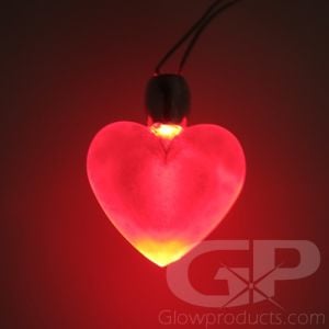 Glowing Heart Necklace Pendant