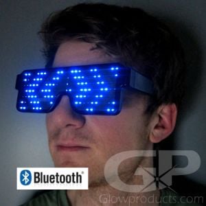 Light Up LED Rave Glasses Smartphone Bluetooth Control