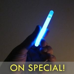 3" Glow Stick Blue