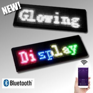 Electronic Name Tag LED Message Badge Bluetooth Smartphone