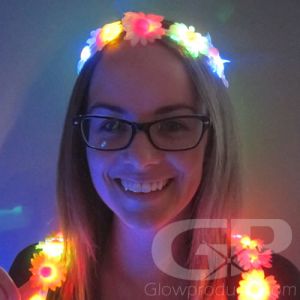 Glowing Flower Crown Headband