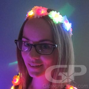Light Up Glowing Floral Crown Tiara