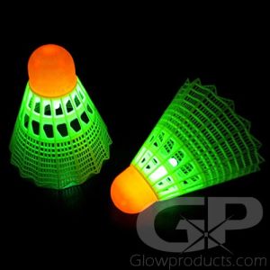 Glowing Badminton Birdies