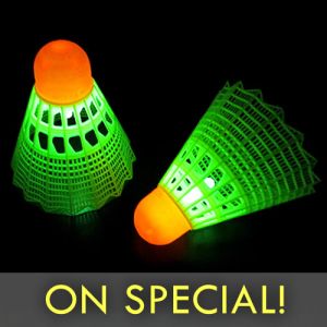 Glowing Badminton Birdies (On Special)