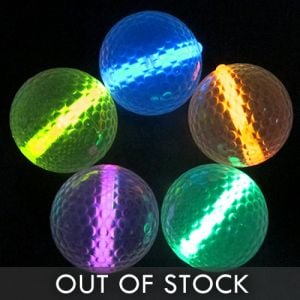 OUT STOCK - Glow in the Dark Golf Balls with Glow Insert