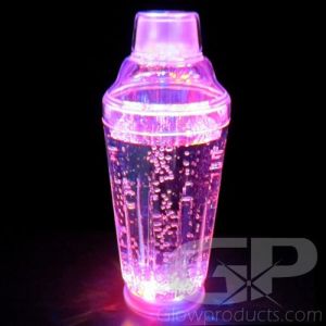 Flashing Light Up Martini Shaker with Glowing LED Lights