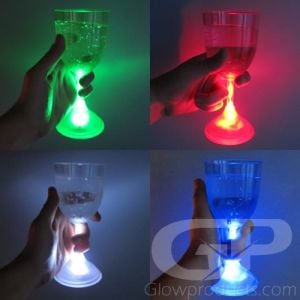 Glowing Light Up Wine Glasses with LED Lights