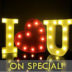 SPECIAL I Love You Light Up Lamps
