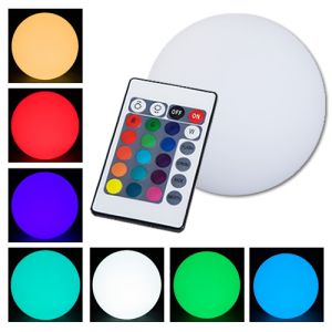 Light Up 3 inch LED Round Ball Decor Lamp with Remote - 16 Color Settings