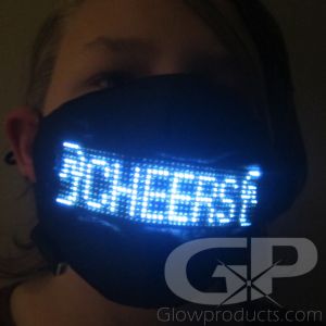 Light Up Face Mask Scrolling Message Smartphone