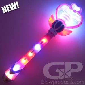 GP NEW Magic Fairy Spinner Wand Double Heart