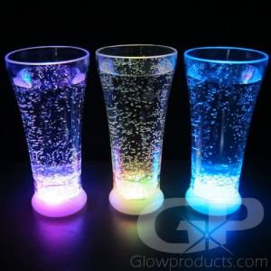 Light Up Pilsner Glowing Fountain LED Drink Glasses