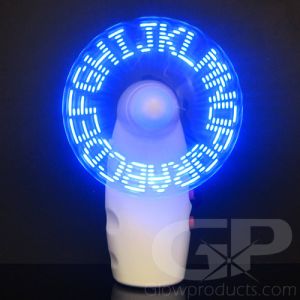 Glowing LED Message Fans