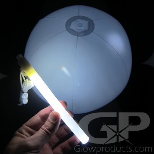 Glowing Beach Balls with LED Light Stick Insert