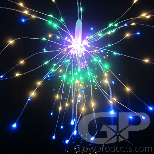 Fireworks LED String Lights Multi Color Starburst Glowproducts