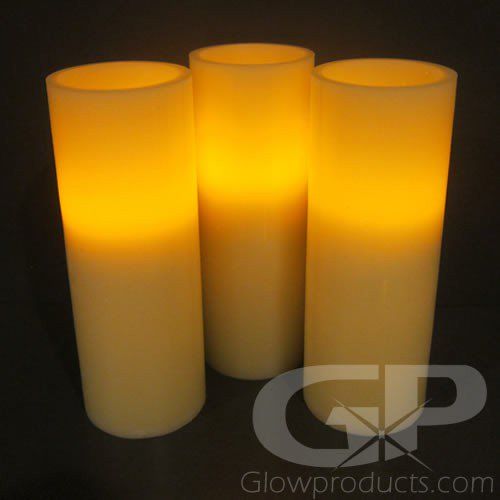Led candles that look real top