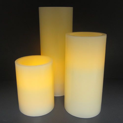Set of 3 led candles new arrivals