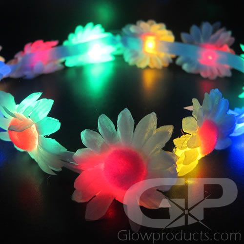 Light Up Flower Crown Daisy Headband Festival Party Wedding Unisex 71wMtRQwEYL._AC_UF350,  main image 3