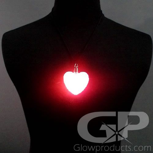 Glowing heart pendant new arrivals
