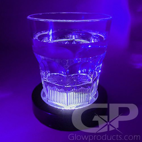 Light Up LED Drink Coasters UV Black Light On Special