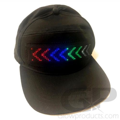 Light Up Message LED Display Hat Bluetooth Smartphone Glowproducts