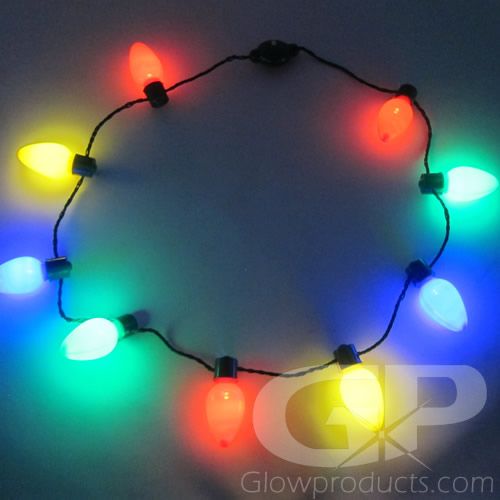 Light up christmas necklaces clearance