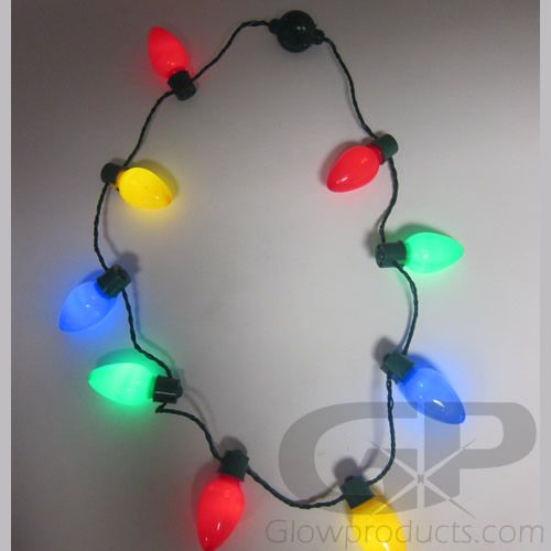 Light up xmas necklace top