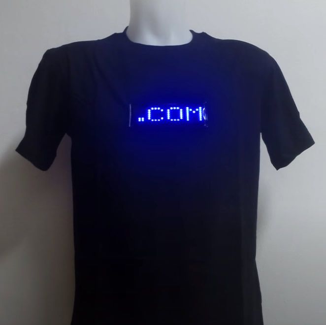 Programmable LED Message Shirt Glowproducts