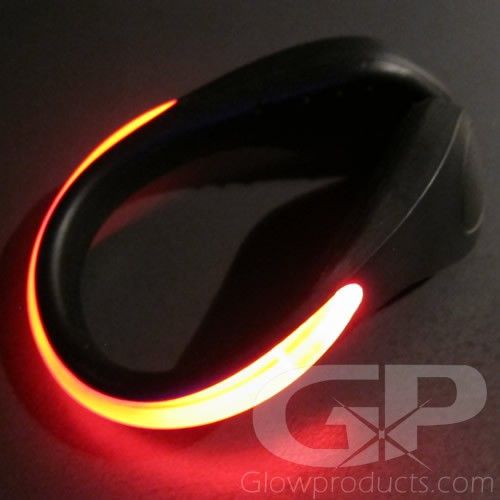 Shoe safety clip light top