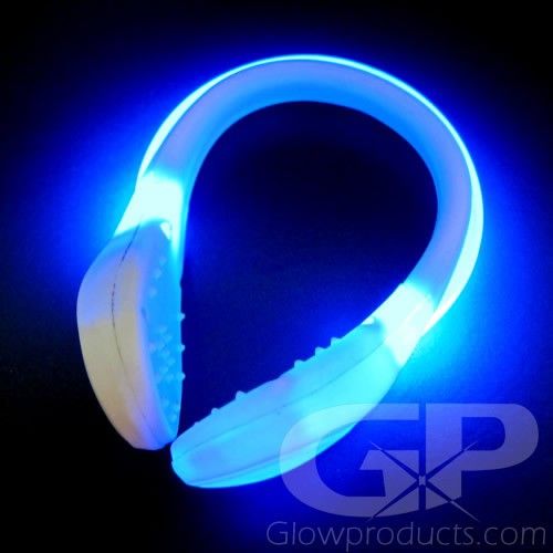 Glowing LED Shoe Light with White Frame Glowproducts