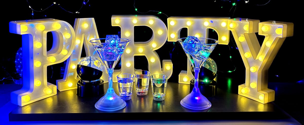 Light Up Letter Lamps for the Party