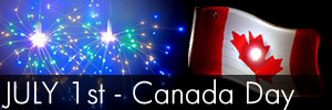 July 1st Canada Day Glow Lights