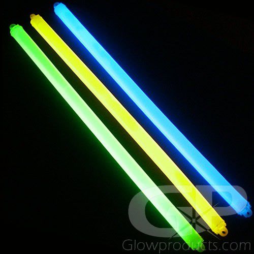 20-4 inch 15mm Assorted Jumbo Glow Sticks 