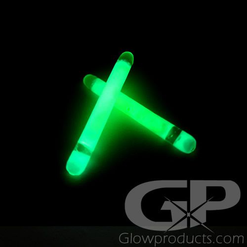 200 2" Glow Light Sticks GREEN Fishing Glowsticks 