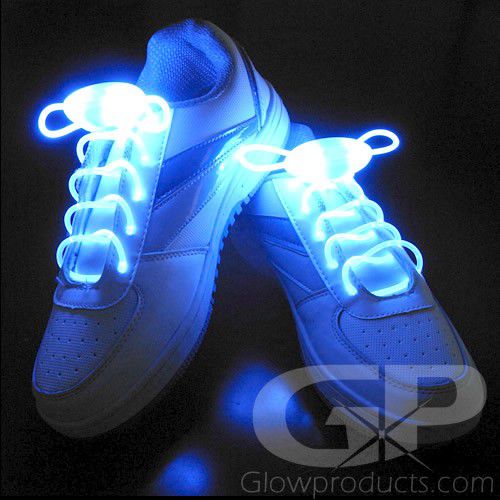 1-25 Multicoloured LED Shoelaces Light Up Fibre Glow Flashing Luminous Shoe Lace 