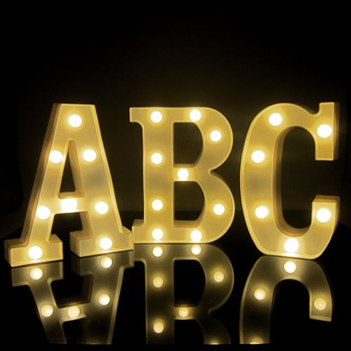 Up Marquee Lamps Number Letter Marquee Light | Glowproducts.com