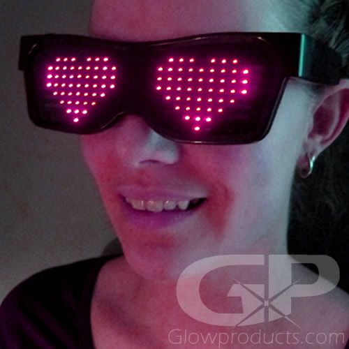 LED Glow EL Glasses Shades Light Up Flashing Sunglasses Bar Party Rave Funny 