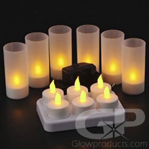 6 Tea Lights Charging Base | Glowproducts.com