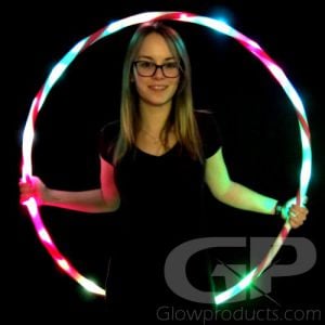 1 PC Light-Up LED Hoop,Exercise Hoop,36 inch Glow-in-The-Dark Fitness and Dance Hoop for Adults and Kids,Led Light Hoop,Led Dance Hoop,Rolling Ring for Fitness Sports Home Exercise Tools,Color Random 