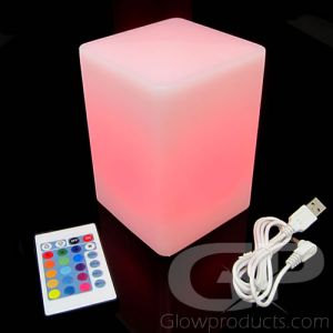 Light Up LED Column Cube Glowing Decor Light