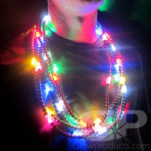 Light Up LED Bead Necklaces